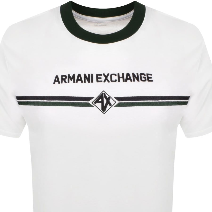 Armani Exchange Logo T Shirt White | Mainline Menswear